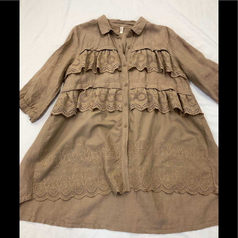Linen blend Tunic. - Picture 6 of 11